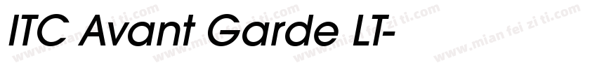 ITC Avant Garde LT字体转换